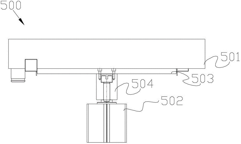 A flat film scraping machine