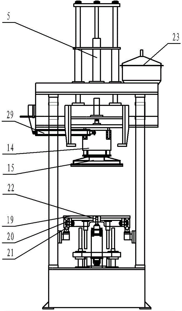 Double-station horizontal core shooting device