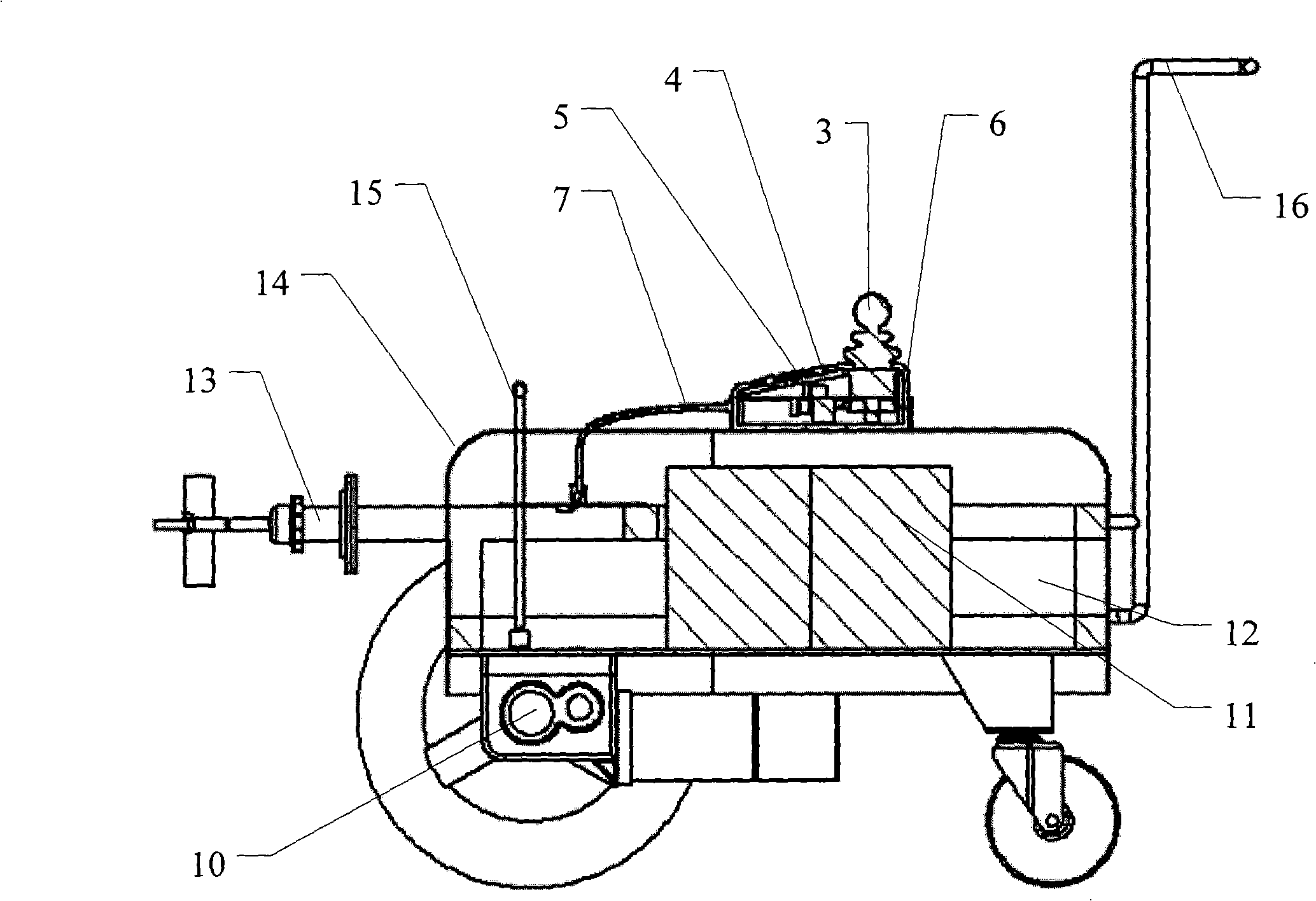 Auxiliary method and device for speeling stairway of wheelchair