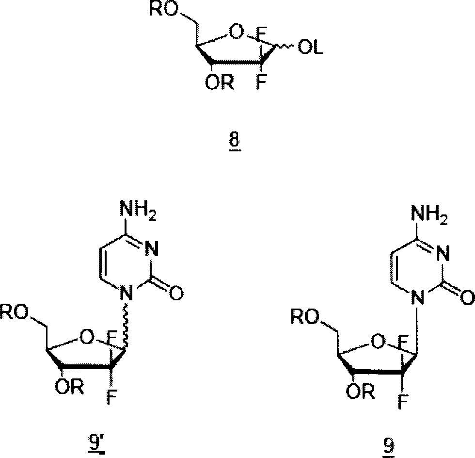 A manufacturing process of 2',2'-difluoronucleoside and intermediate