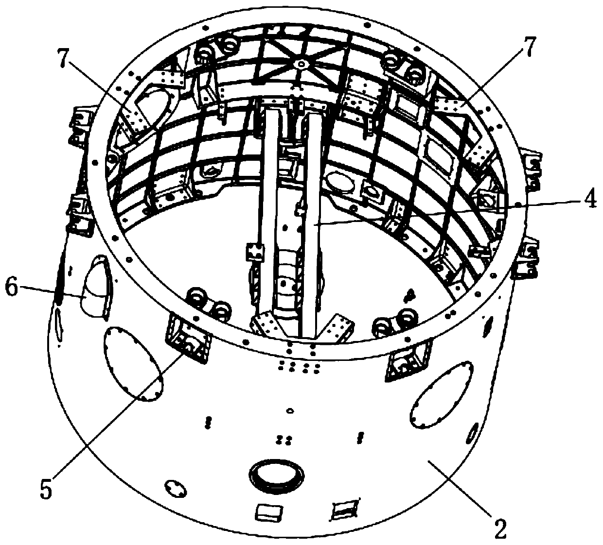 Carrier rocket tail sub-stage structure