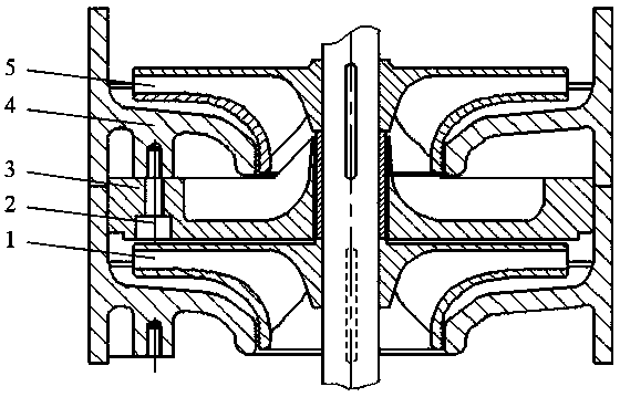 Compact liquefied natural gas immersed pump guide vane structure