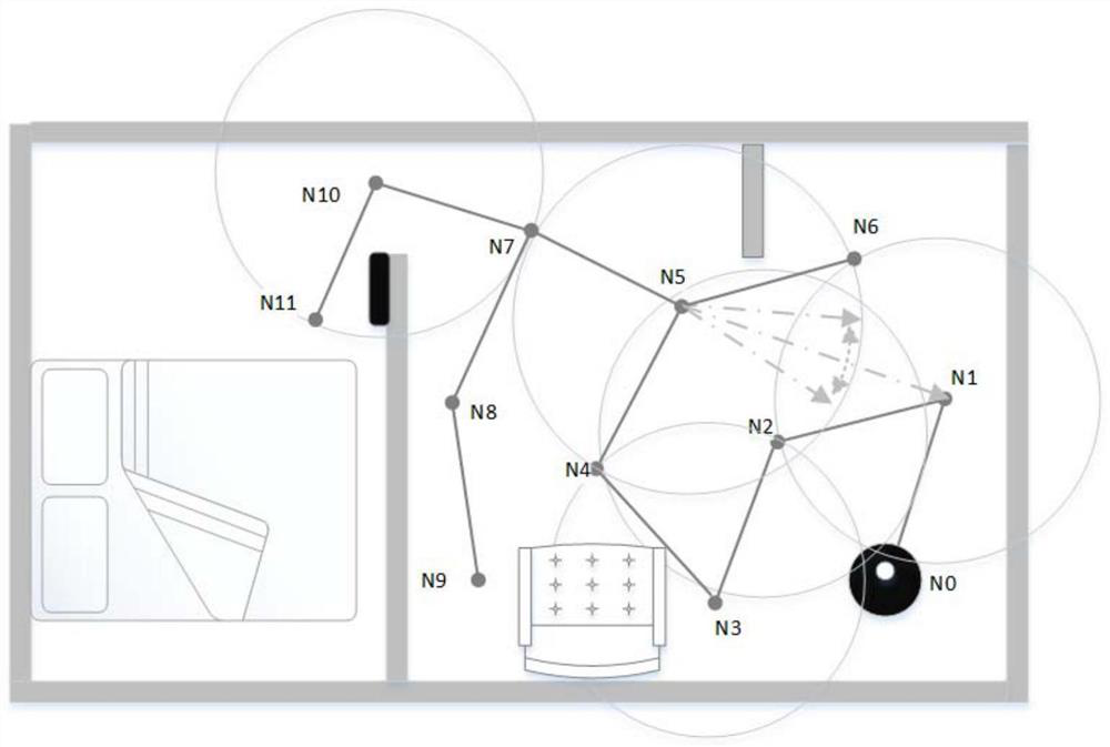 Fast base finding method for robot under dynamically changing reference point, chip and robot