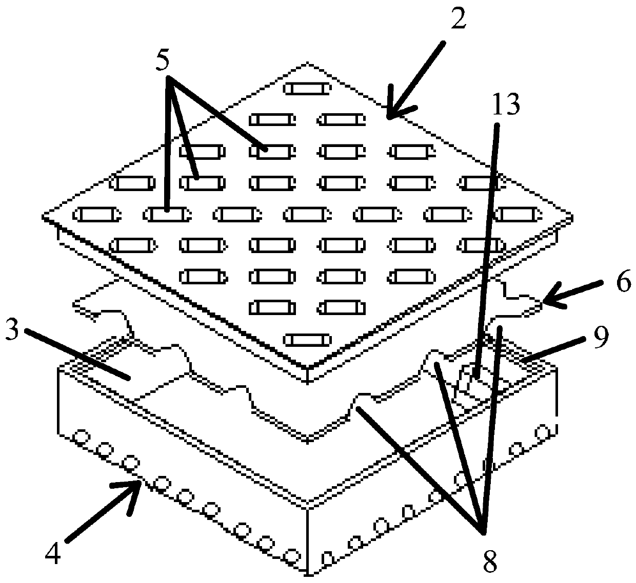 Assembled water storage photovoltaic pavement