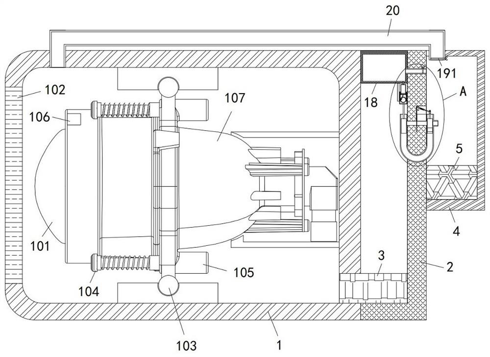 LED lamp for road condition analysis of electric automobile