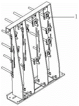 Steel reinforcement framework machine end portion longitudinal bar locker