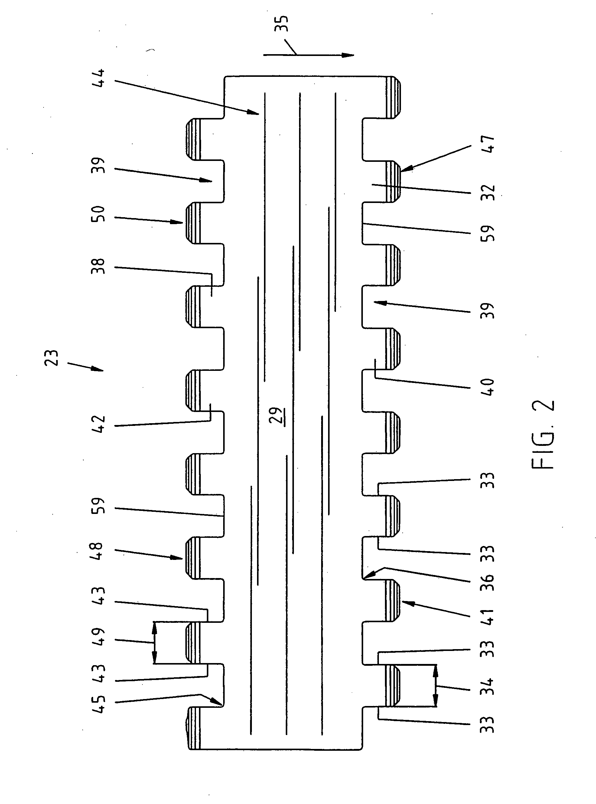 Belt module with oblong pivot hole