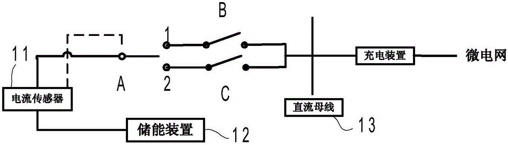 A dual-threshold judgment switch circuit for microgrid anti-backflow device