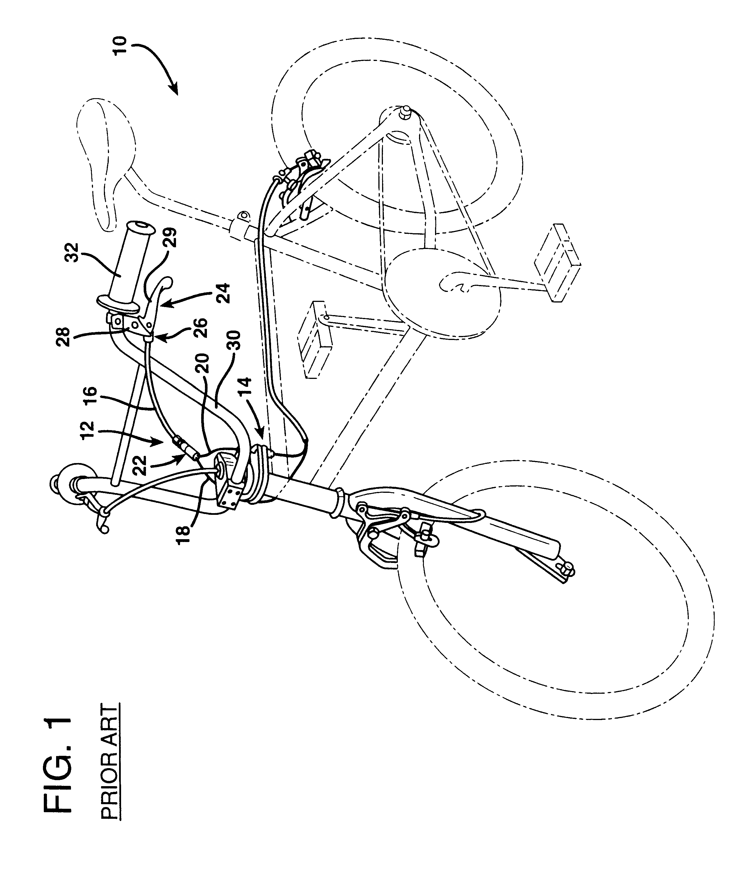 Bicycle brake cable system