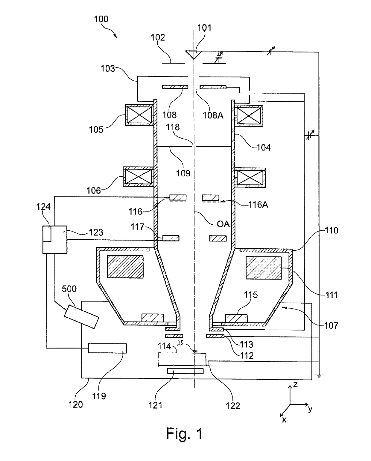 Object preparation device and particle beam device with an object preparation device and method for operating the particle beam device