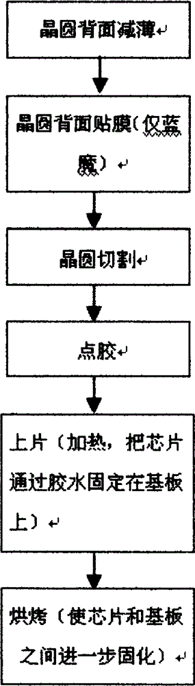 Die back surface silicone printing encapsulation method