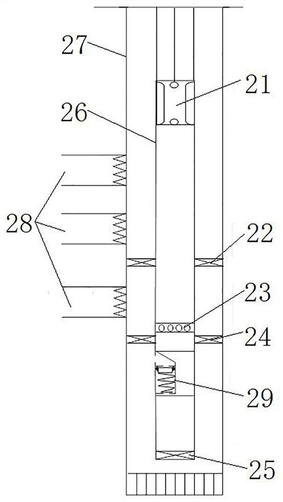 Pump and packer integrated water exploration and plugging pipe pile and floating bottom plug thereof