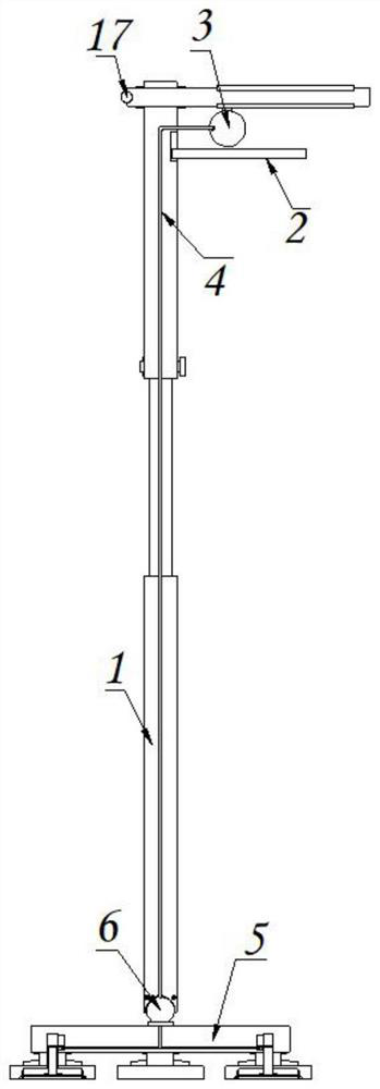 Multifunctional walking stick capable of recording and identifying health data and used in pension center