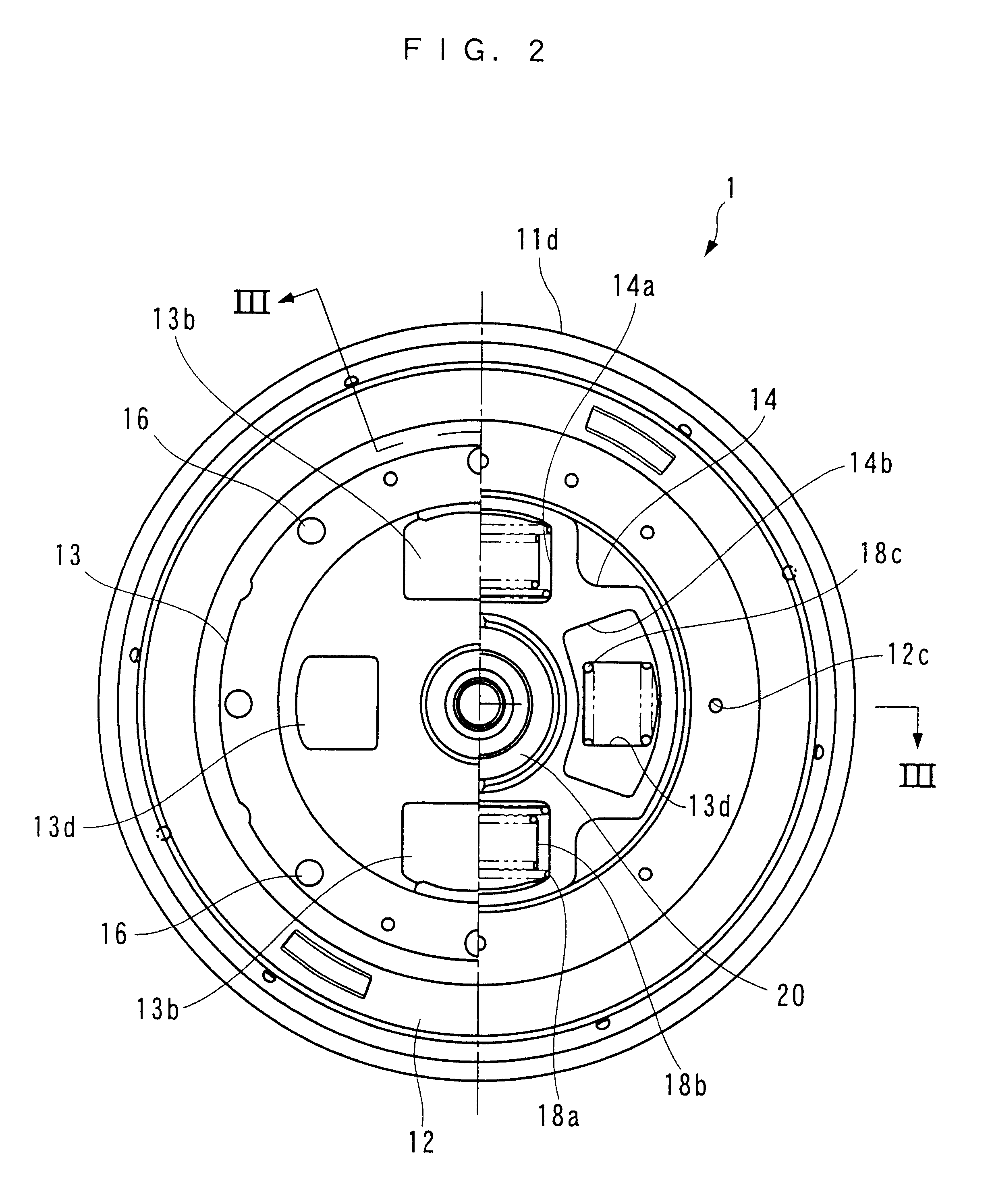 Flywheel device for prime mover