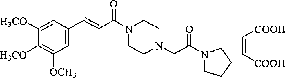 Cinepazide maleate crystal system and method for making same