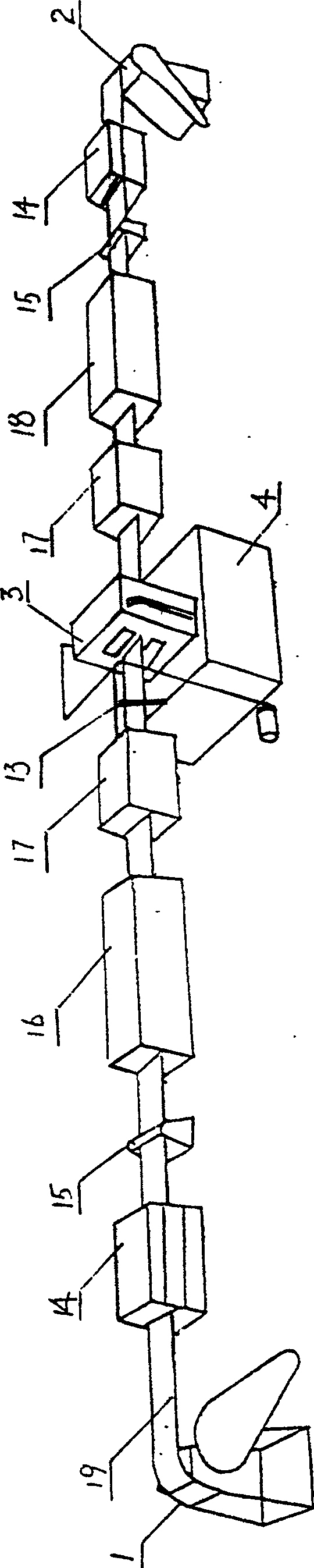 Electrophoresis application technique method of roll bending material and complete sets