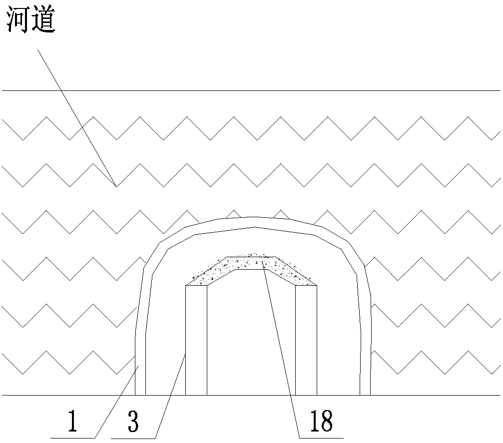 Combined cofferdam for sludge river bed and construction method of combined cofferdam