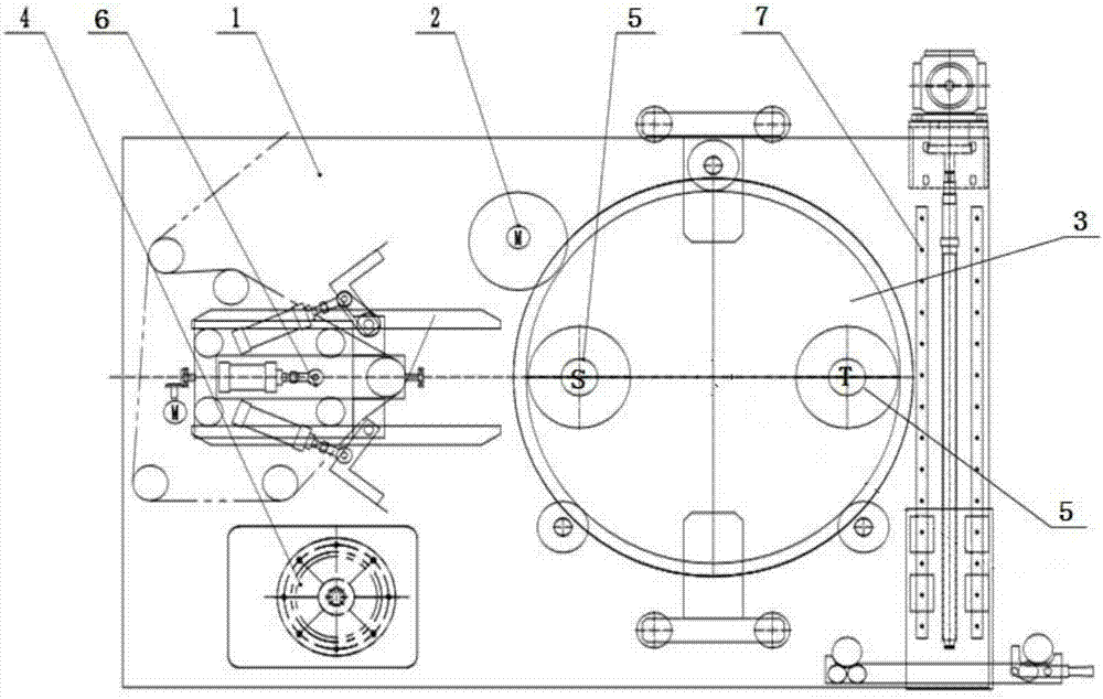 Built-in disk rack