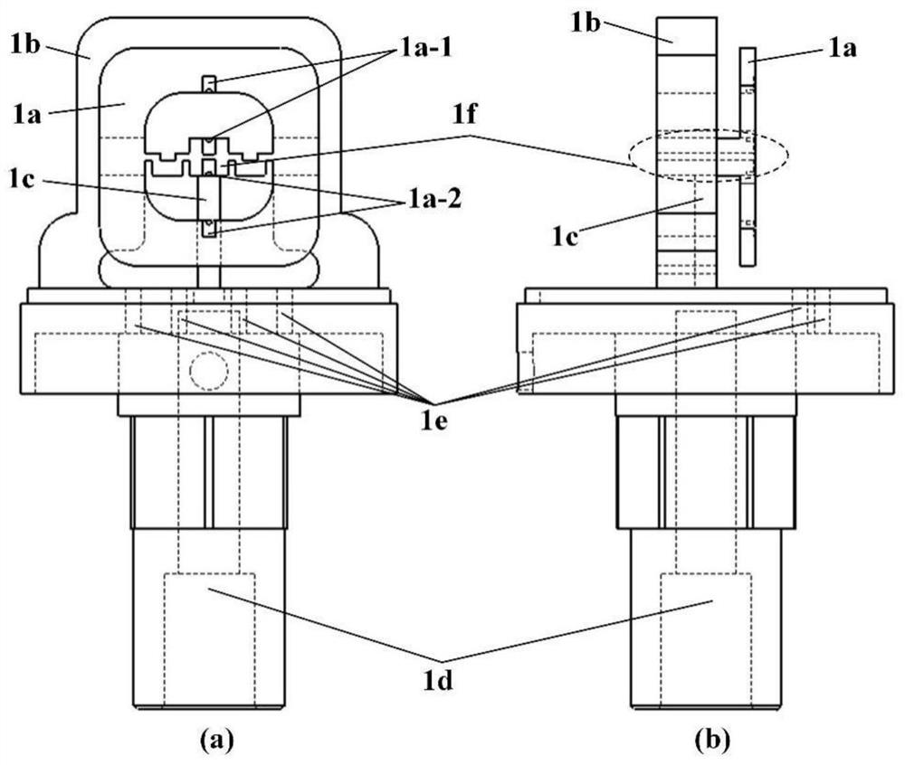 Quartz resonant pressure sensor with integrated push-pull structure