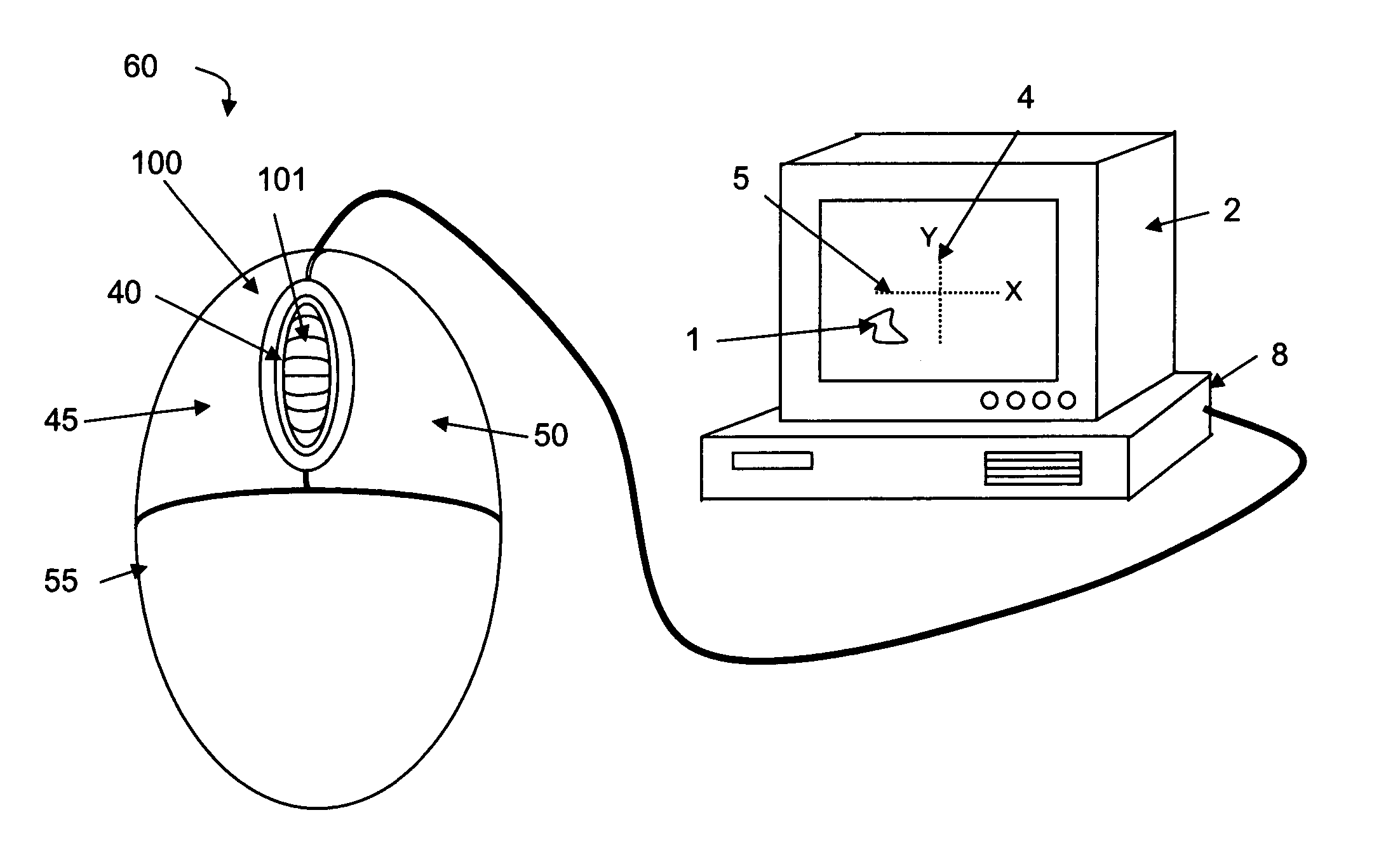 Input device including a scroll wheel assembly