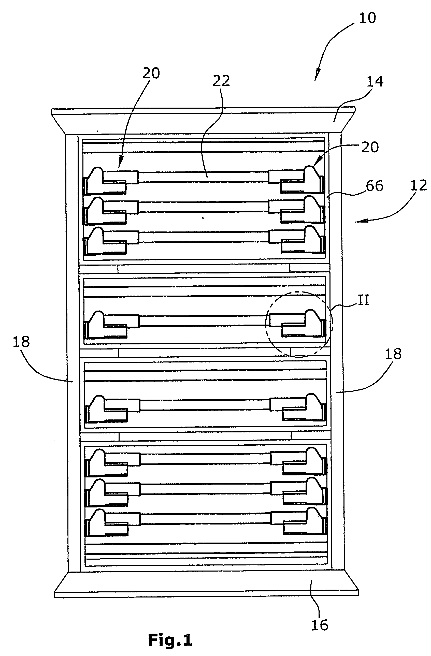 Lying surface for a bed, in particular a healthcare and/or hospital bed