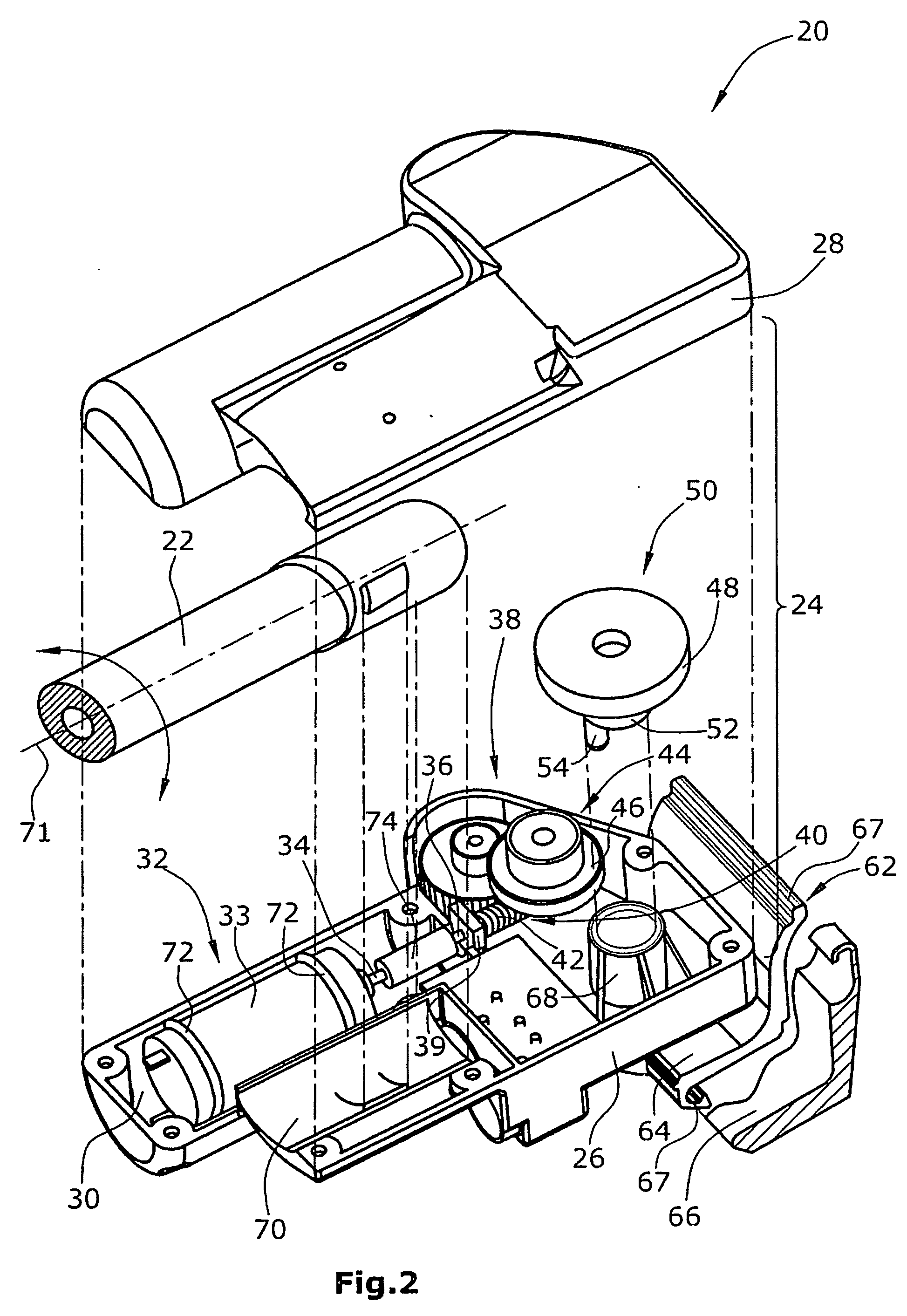 Lying surface for a bed, in particular a healthcare and/or hospital bed