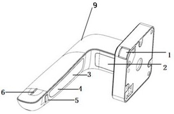 High-integration intelligent door handle