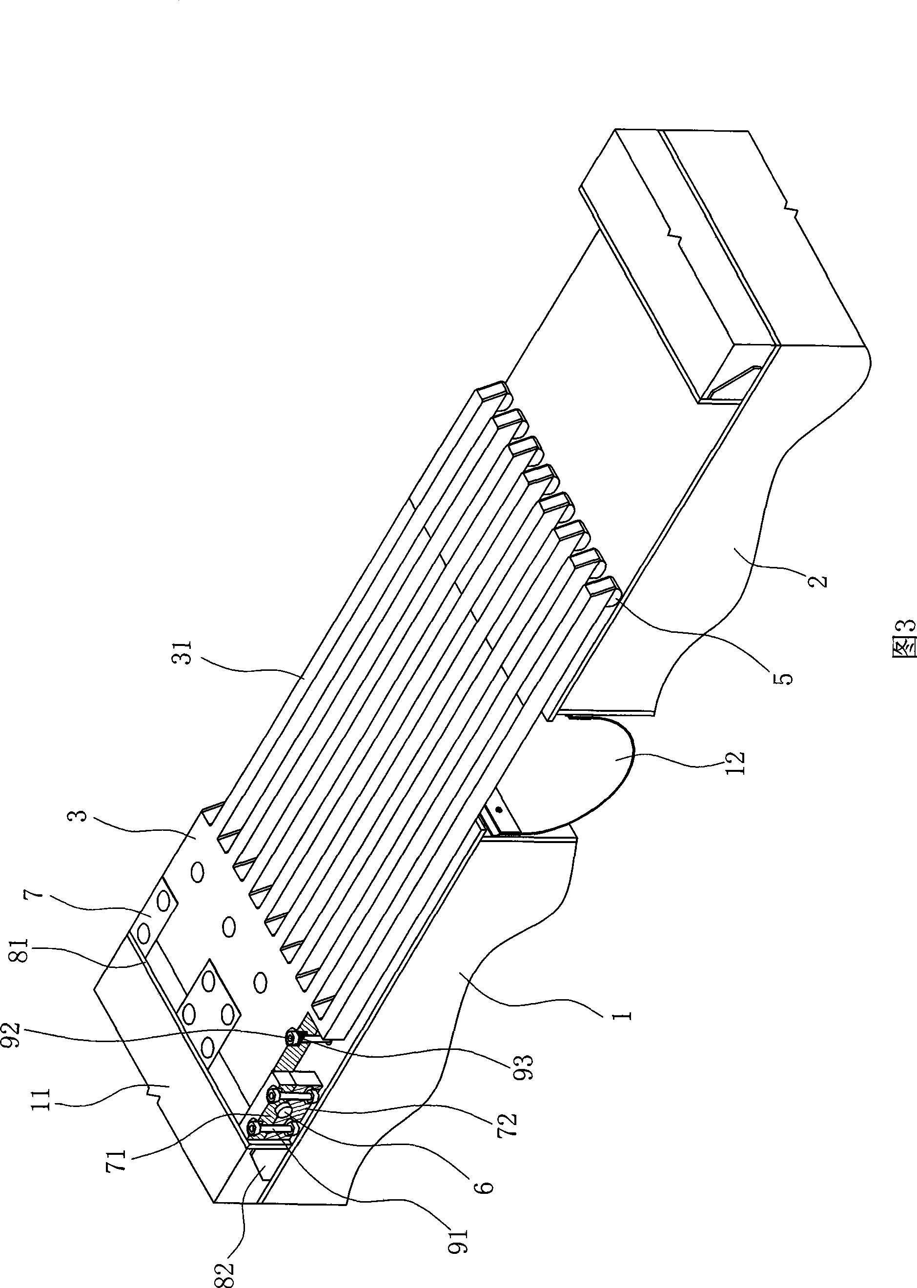 Bridge expansion joint device preventing extra large vertical rotation angle displacement