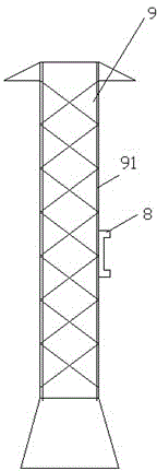 Electric iron tower maintenance equipment with functions of illuminating lamp and use method of equipment