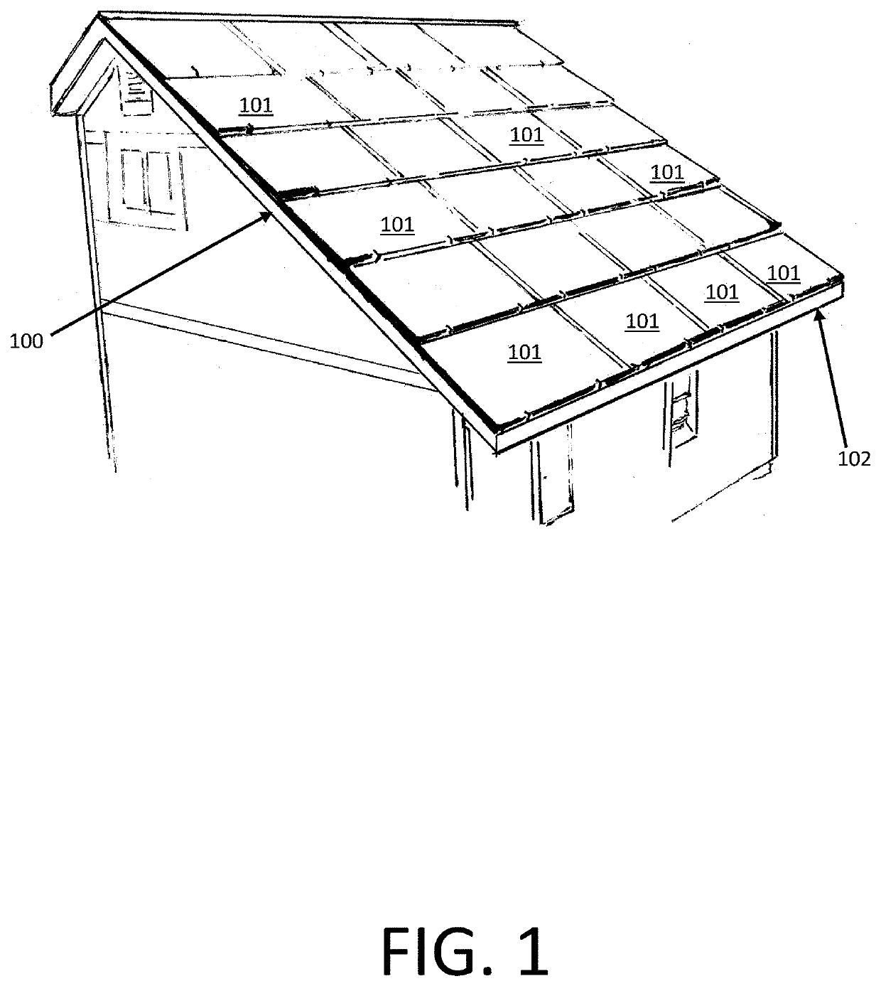 Solar module mounting apparatus with edge to edge waterproofing capabilities