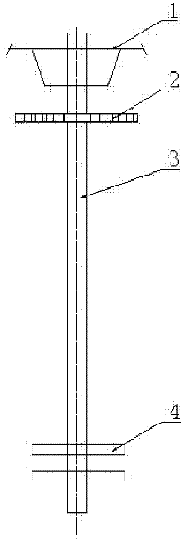 Telegraph pole with vertically-integrated cable distributing function