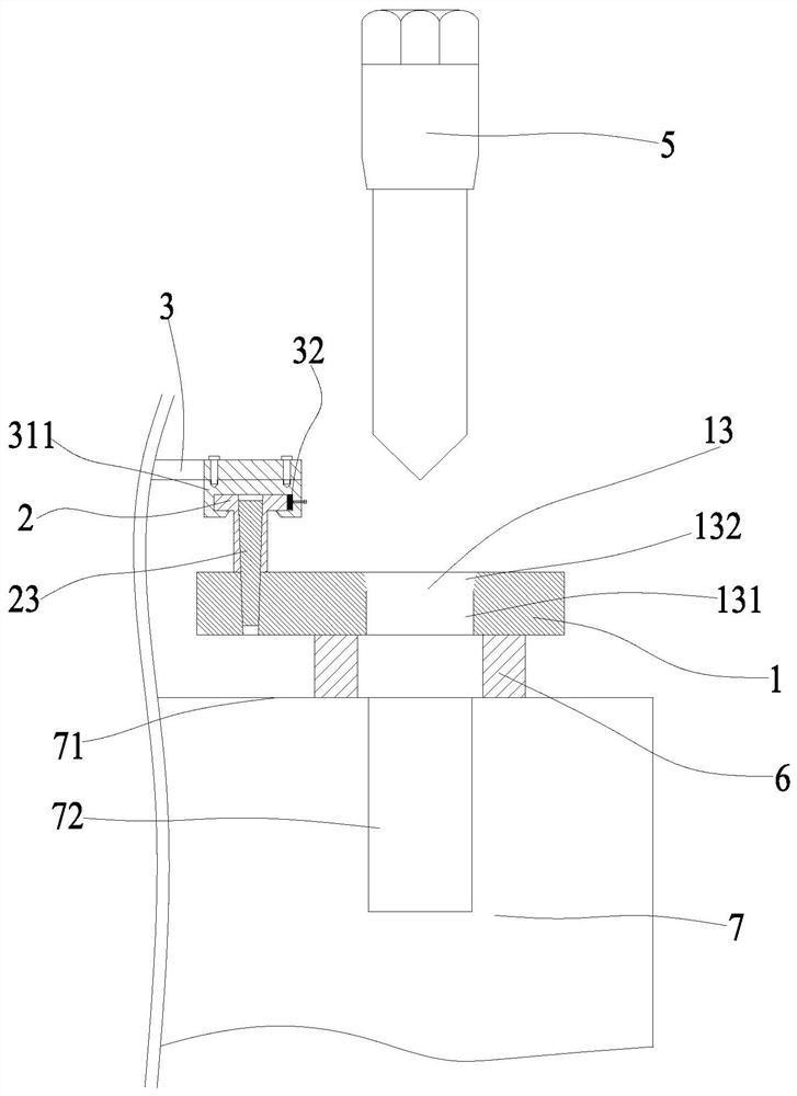 Detection and repair method and detection device for matching surface of bending roller cylinder of plate and strip rolling mill