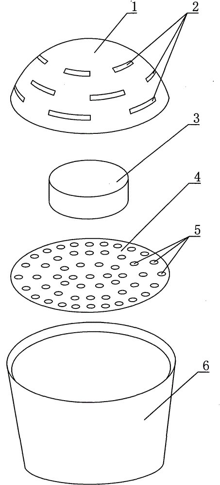 Desiccant, drying device, desiccant pressing mold and its production process