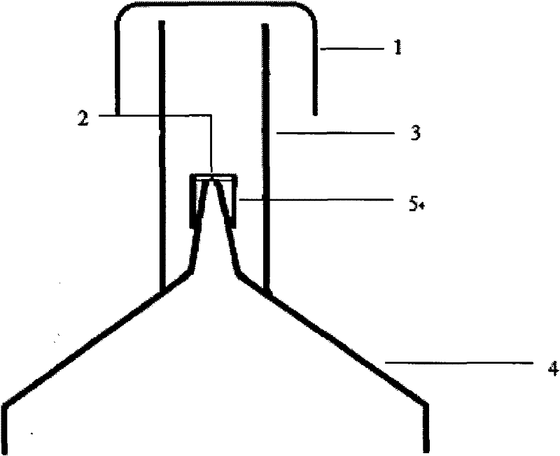 Method for prospecting by using geo-gas particles