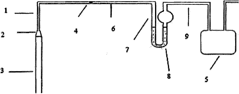 Method for prospecting by using geo-gas particles