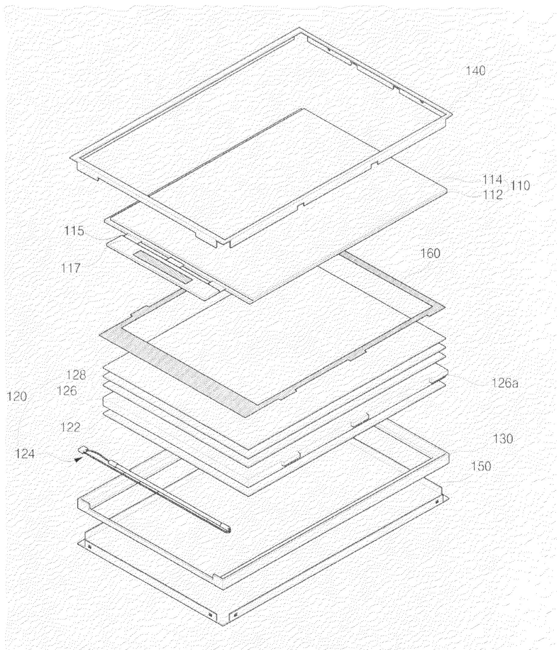 Liquid crystal display module including light-blocking tape