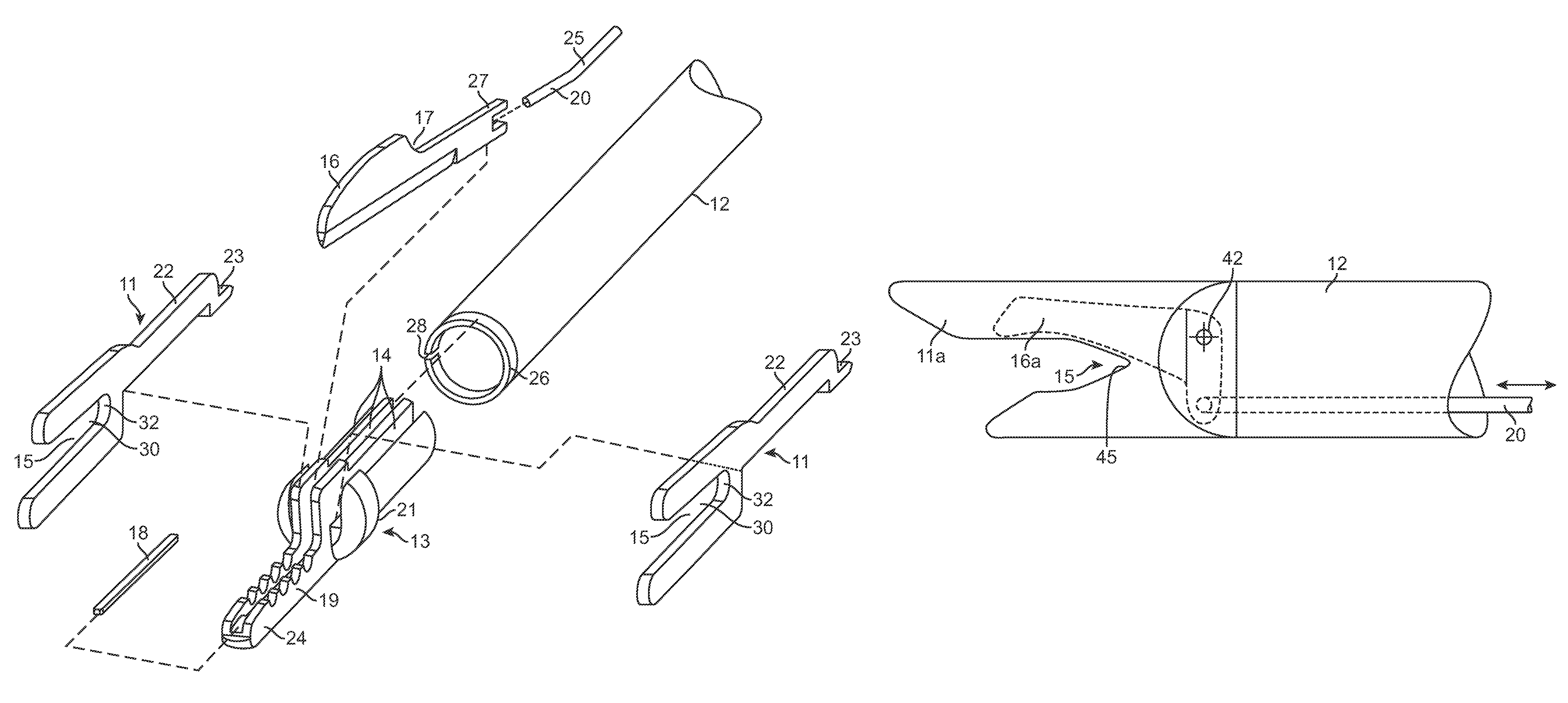 Integrated vessel ligator and transector