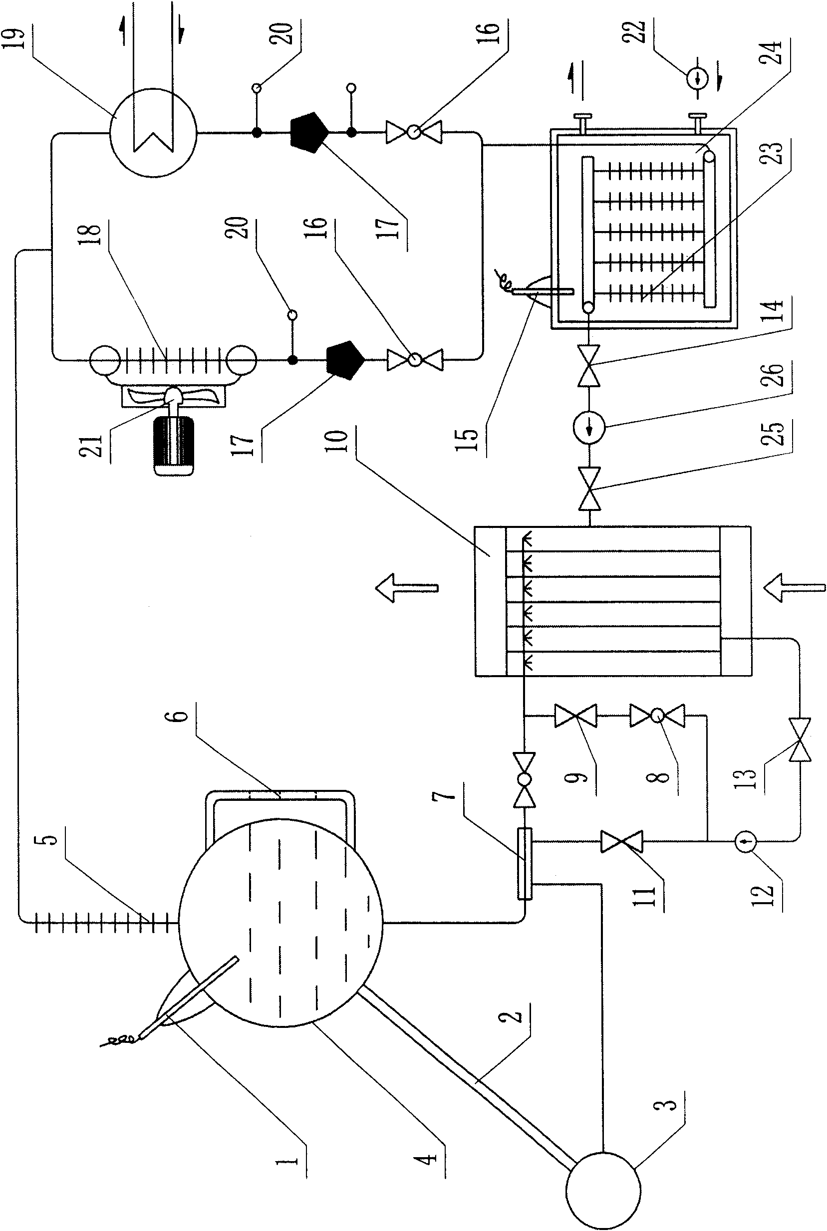 Solar refrigeration air-conditioning device