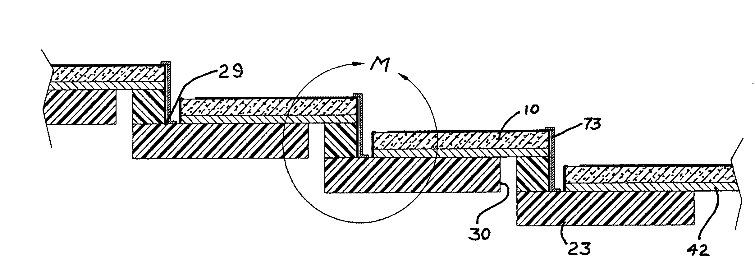 Substrate structures for integrated series connected photovoltaic arrays and process of manufacture of such arrays