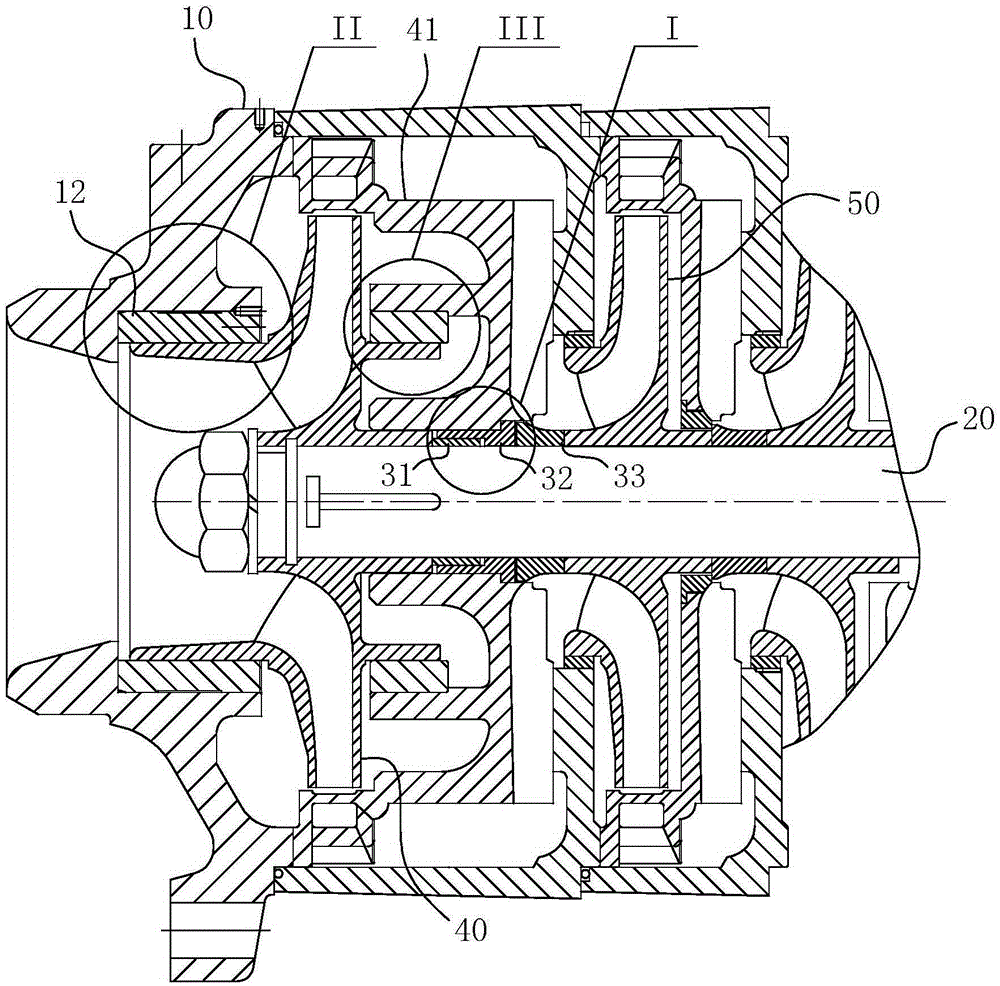 Self-balancing axial force adjusting structure