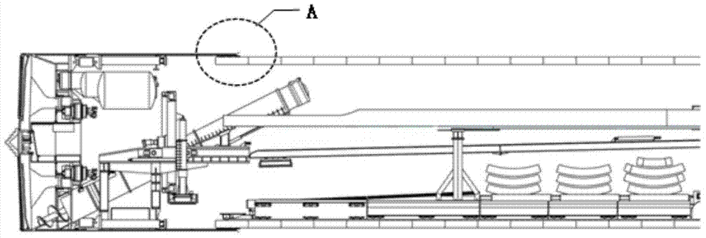 Shield tunnel grouting layer performance detection method