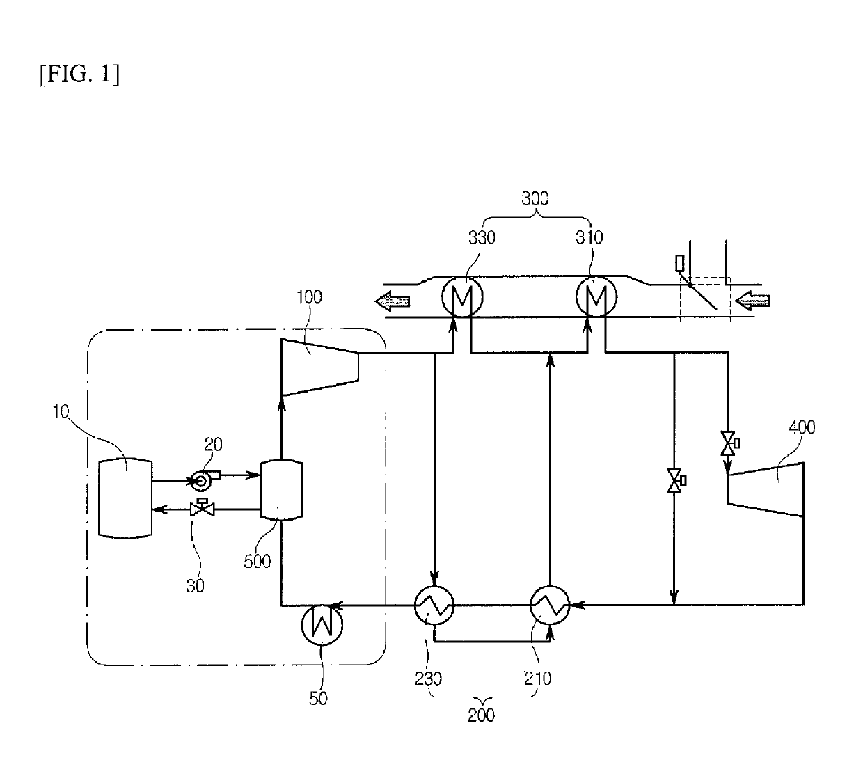 Device for controlling supply of working fluid