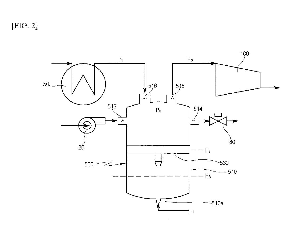 Device for controlling supply of working fluid