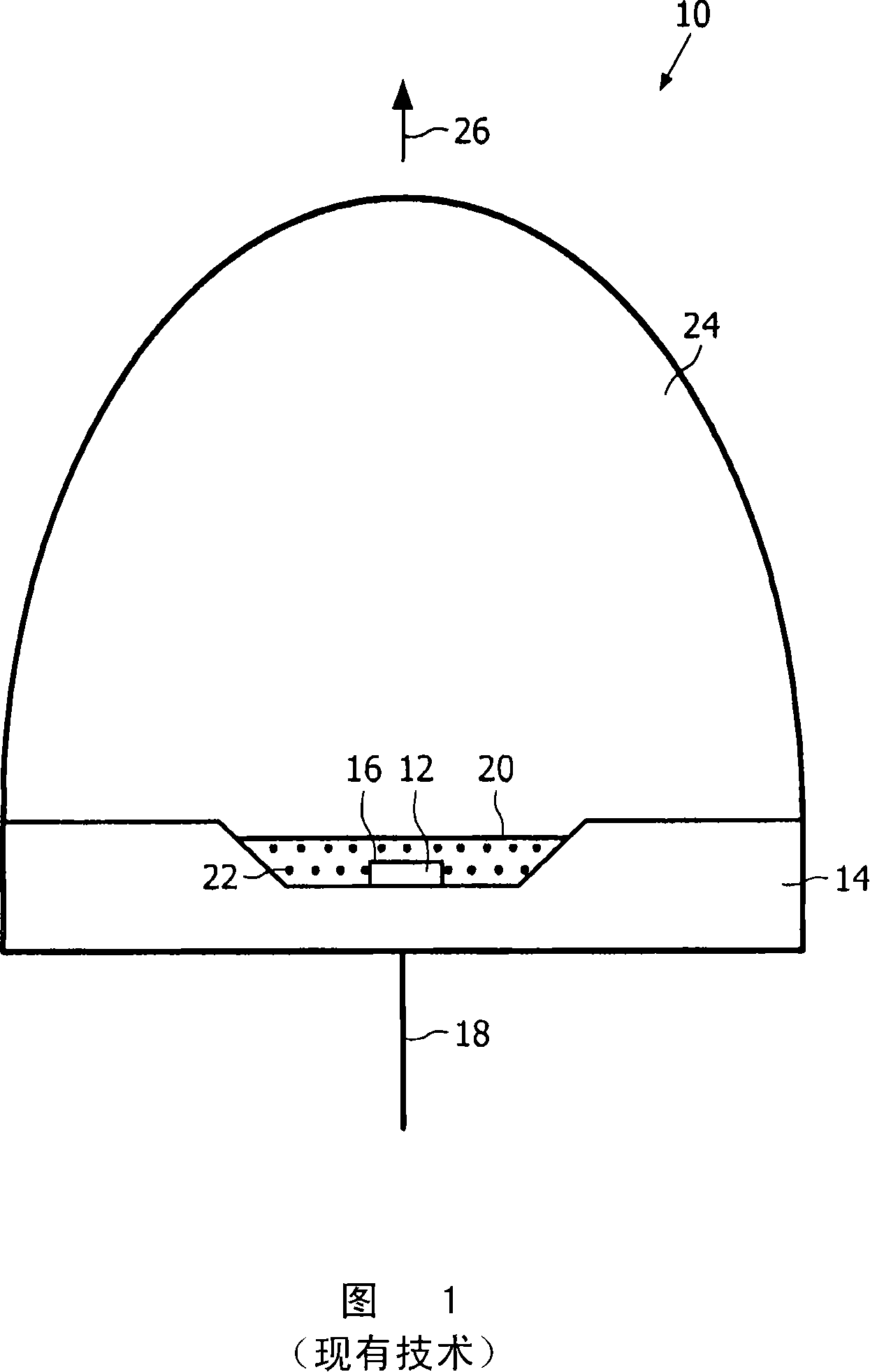 Phosphor in polycrystalline ceramic structure and a light-emitting element comprising same