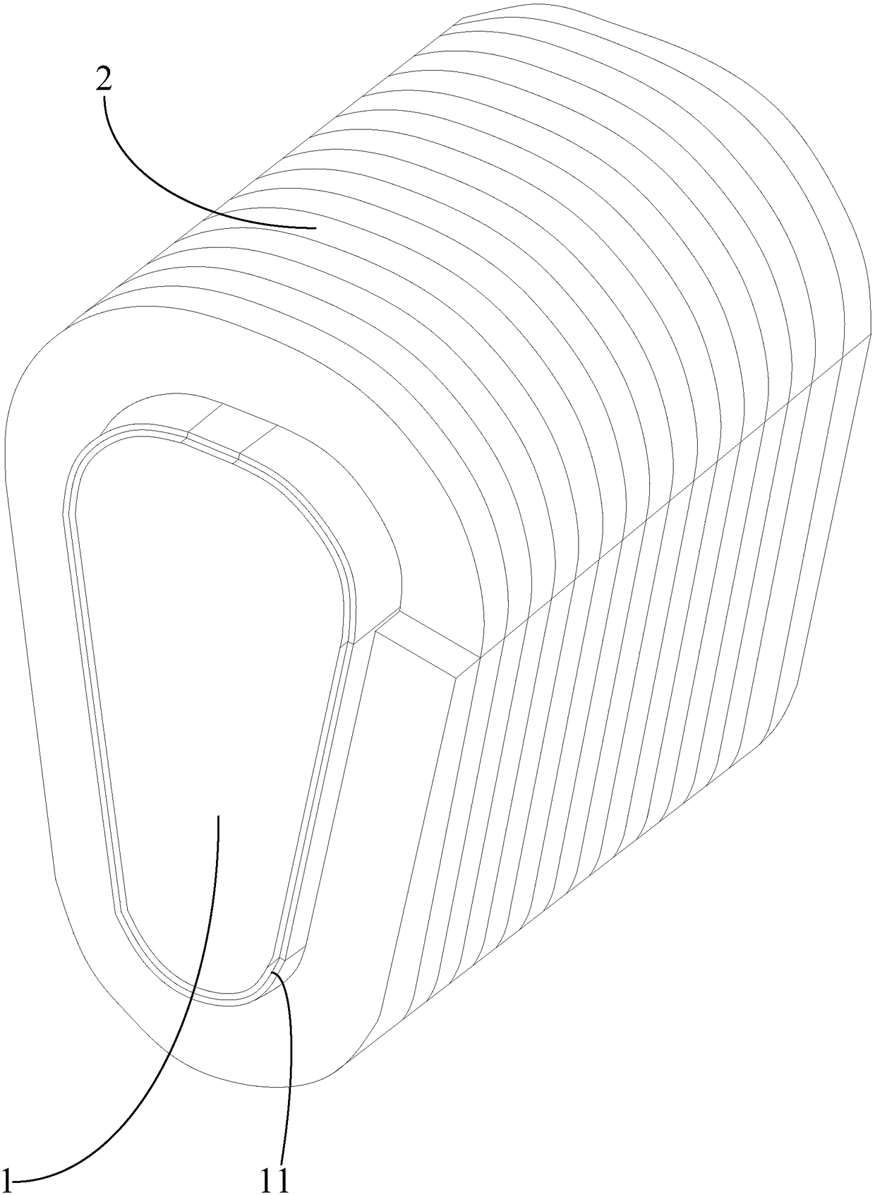 Stator iron core winding unit, stator assembly of disc type motor and disc type motor