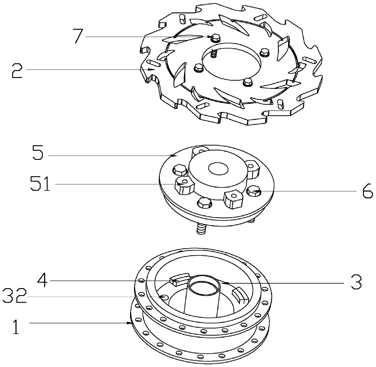 Motorcycle hub brake device