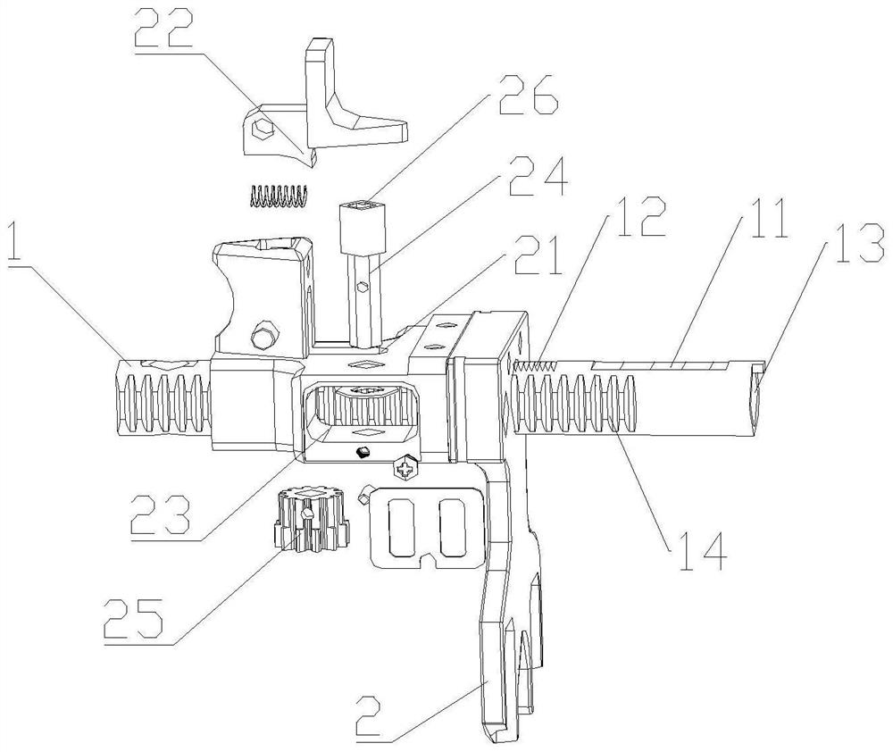 Knee joint replacement flexion and extension gap measuring and balancing device