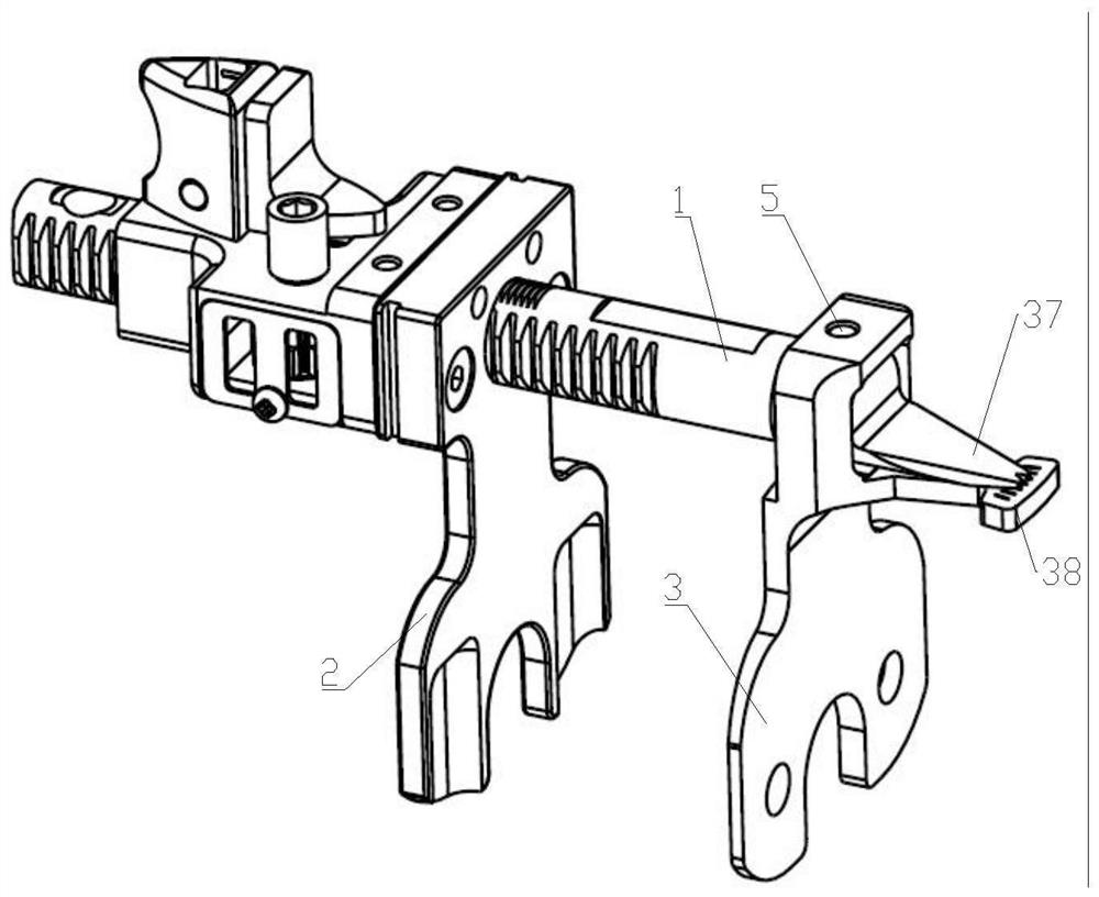 Knee joint replacement flexion and extension gap measuring and balancing device