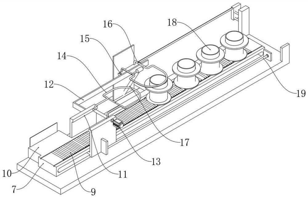 Automatic mixing and moving feeding system for novel building material production process