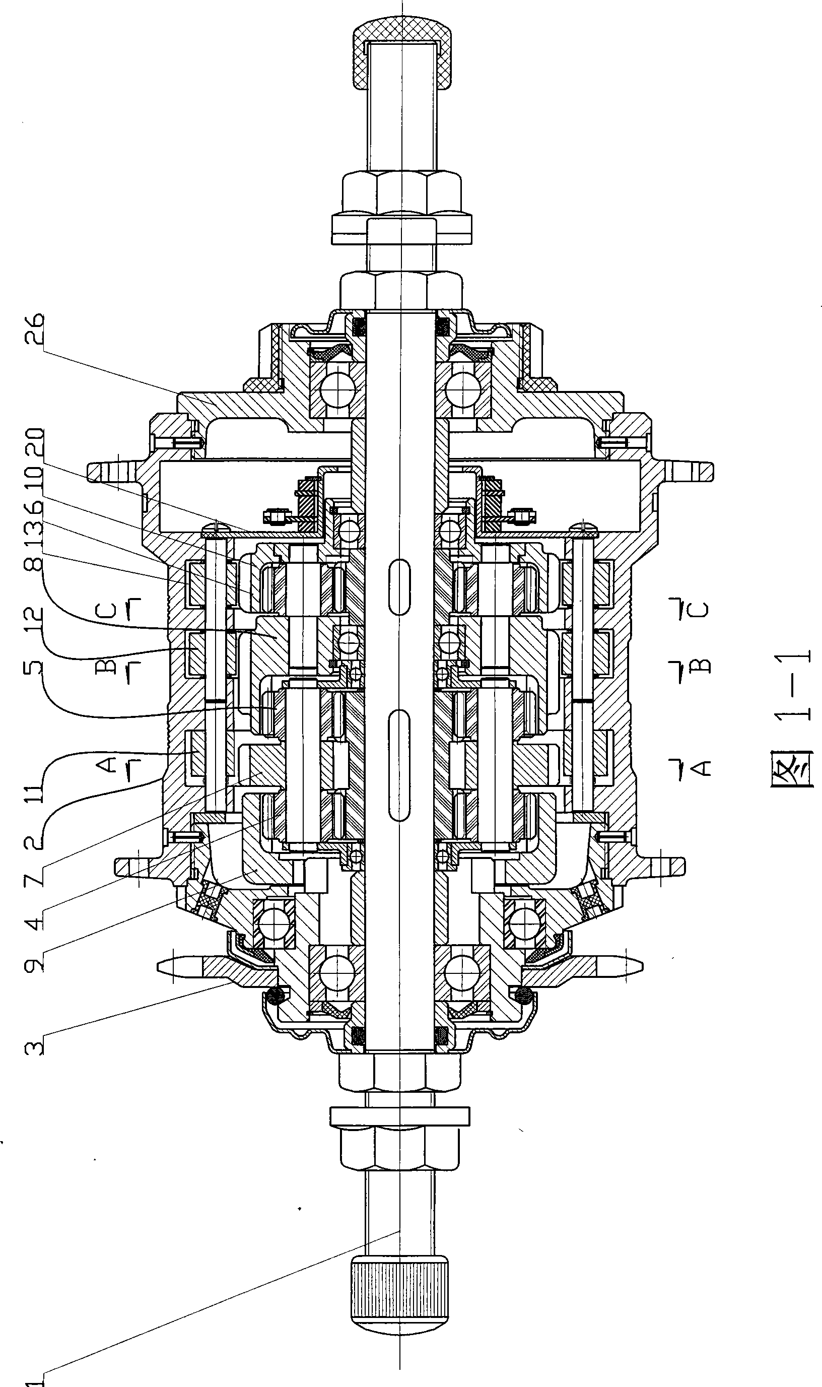 Fully-automatic speed-changer of bicycle